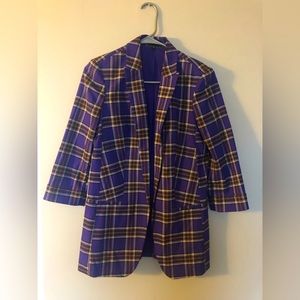 BNWT - Express plaid boyfriend blazer
